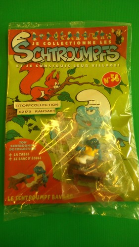Figurine schtroumpf bavard - figurine,